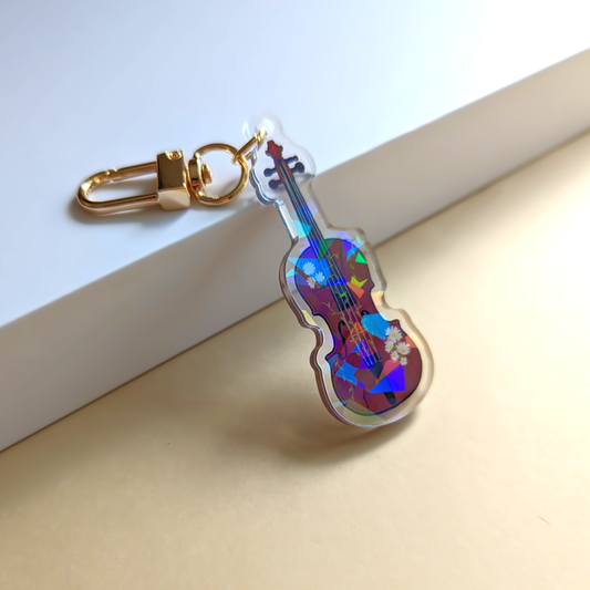 Pirate x Plants Acrylic Keychain - Daisy Violin