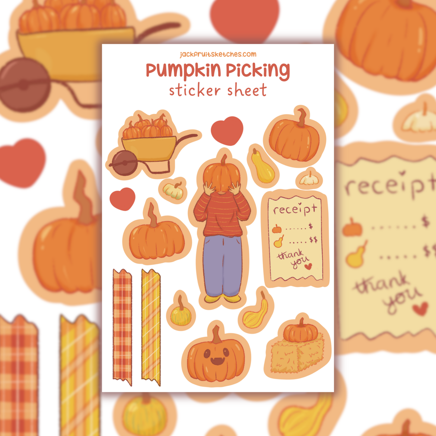 Pumpkin Picking Sticker Sheet