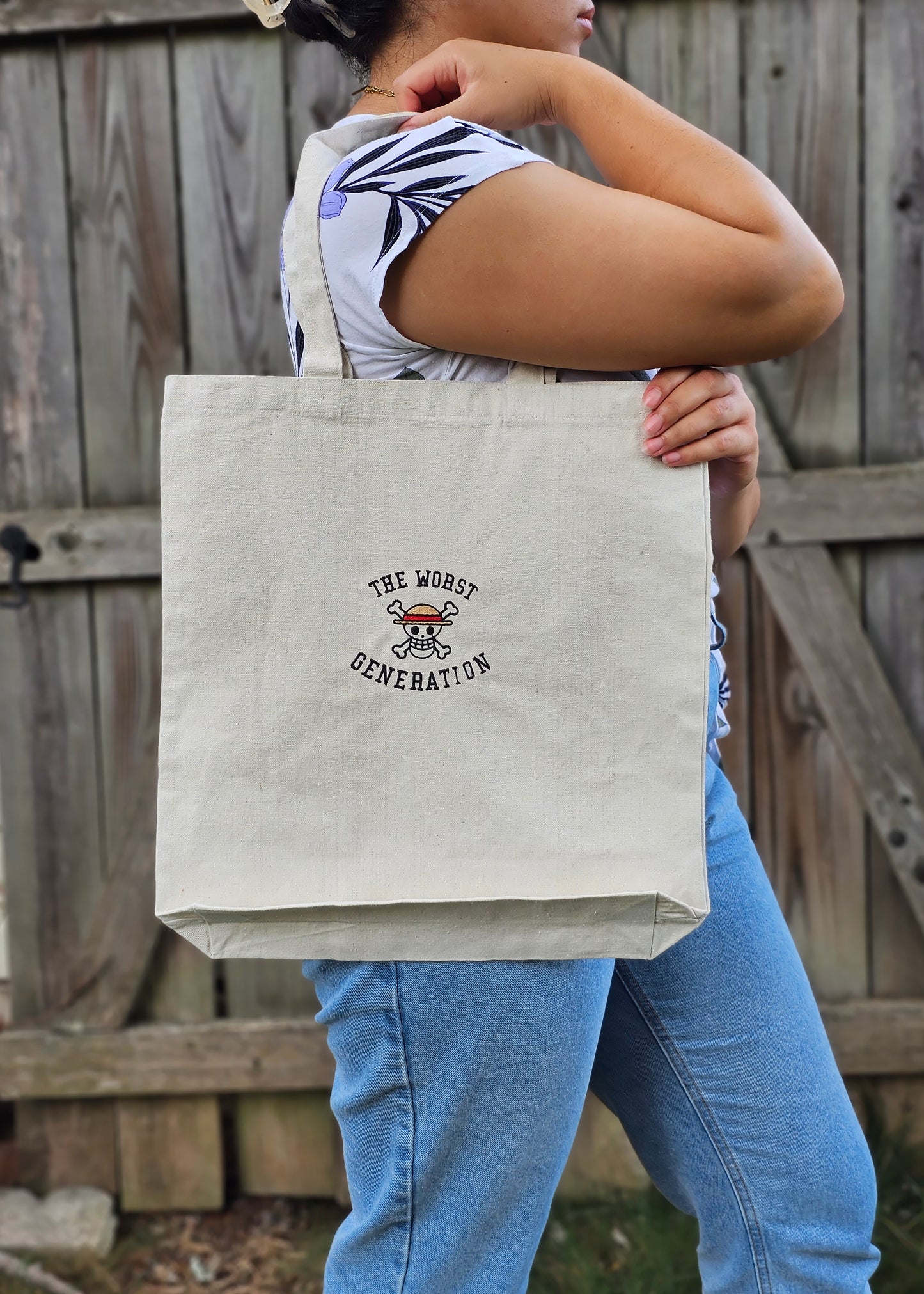 The Worst Generation Embroidered Tote Bag