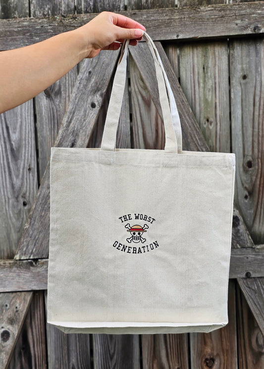 The Worst Generation Embroidered Tote Bag