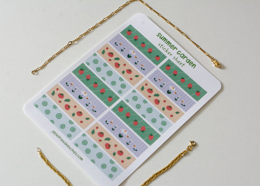 Summer Garden Matte Sticker Sheet