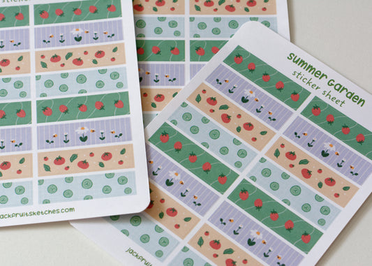 Summer Garden Matte Sticker Sheet