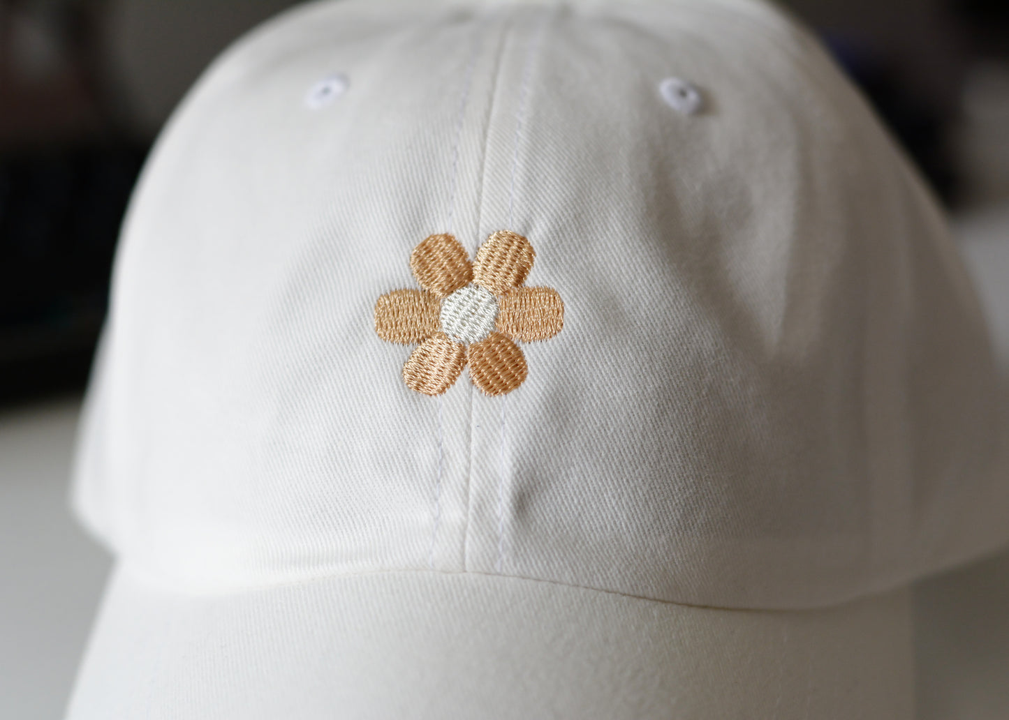 Flower Embroidered Baseball Hat