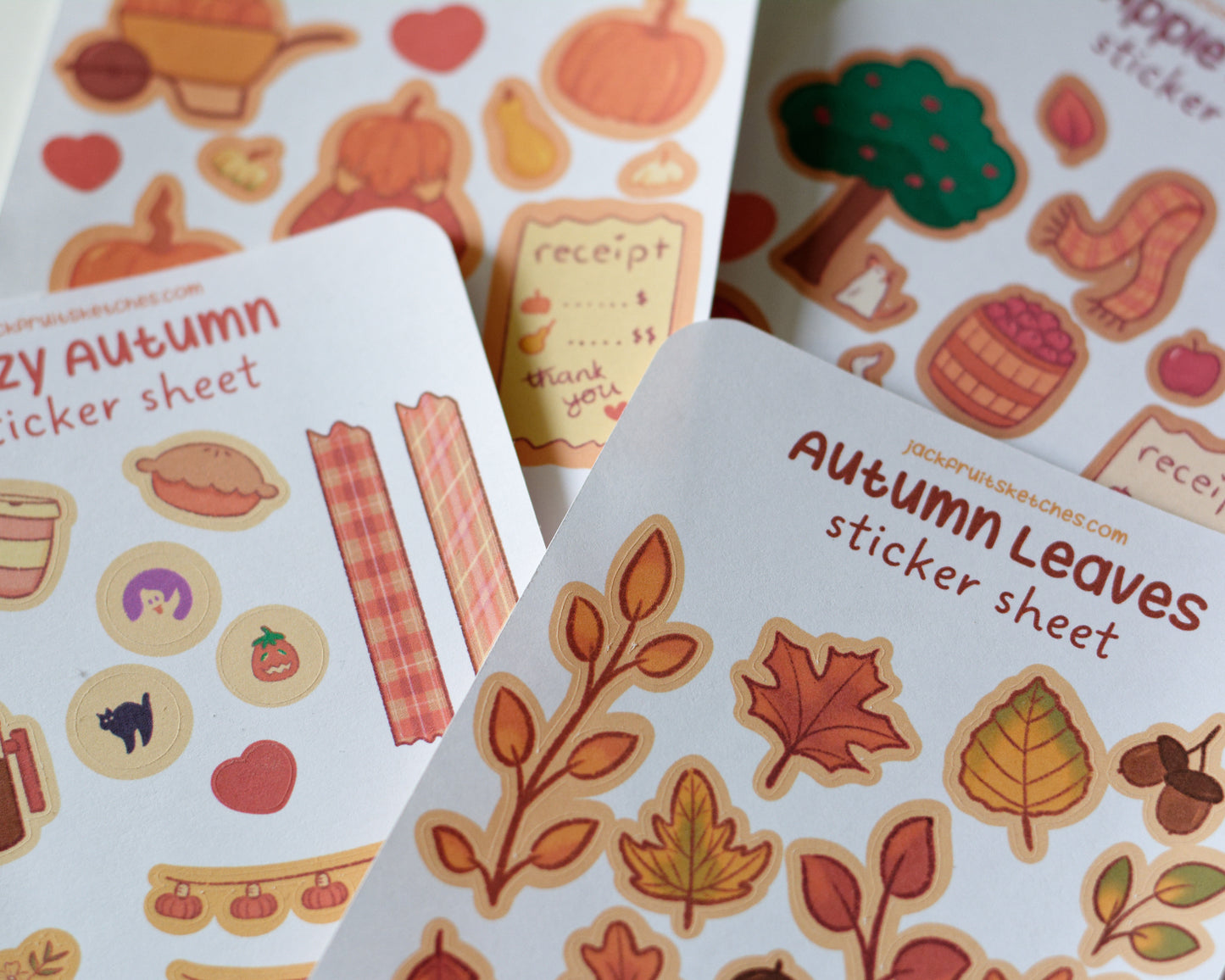 Autumn Leaves Sticker Sheet