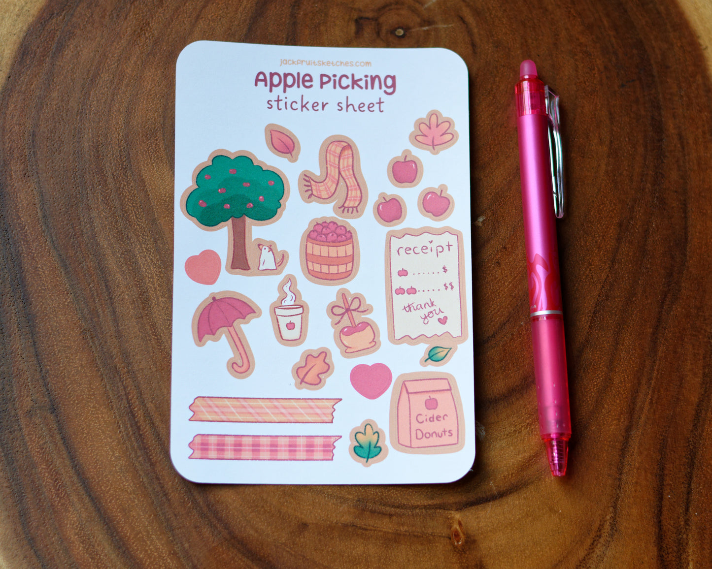 Apple Picking Sticker Sheet