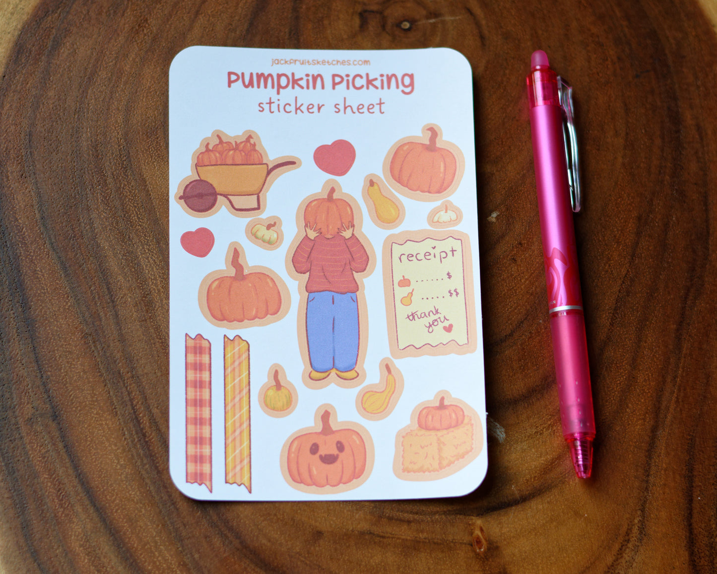 Pumpkin Picking Sticker Sheet