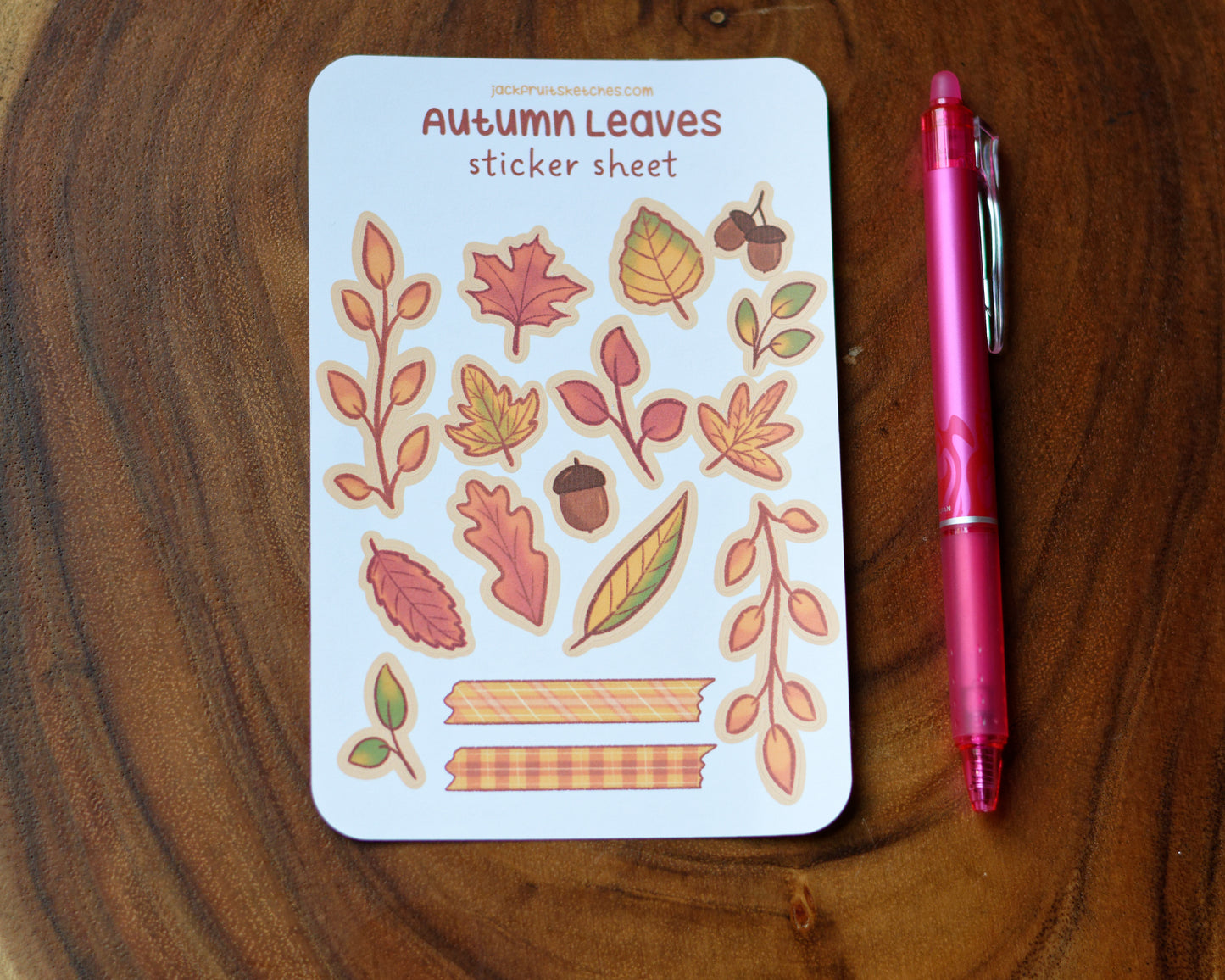 Autumn Leaves Sticker Sheet