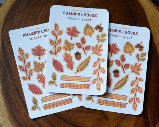 Autumn Leaves Sticker Sheet