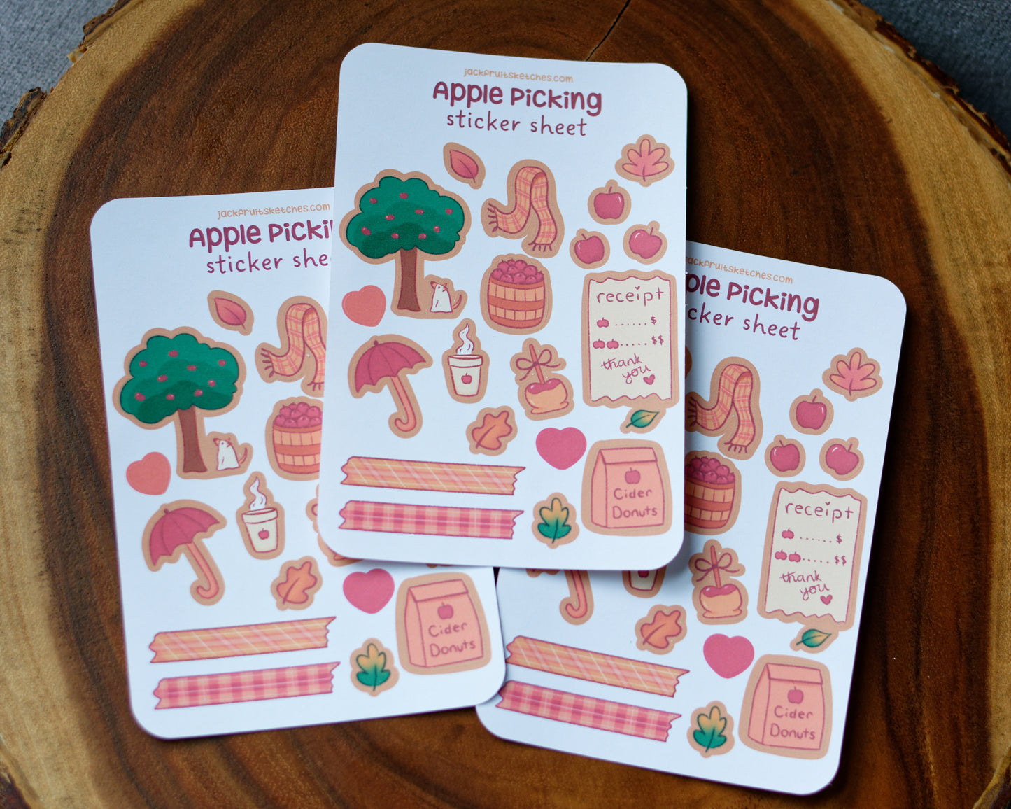 Apple Picking Sticker Sheet