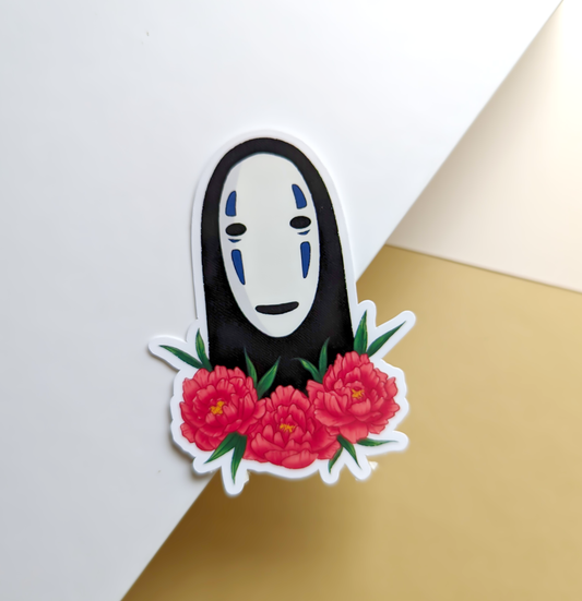 Spirit with Flowers Handmade Sticker