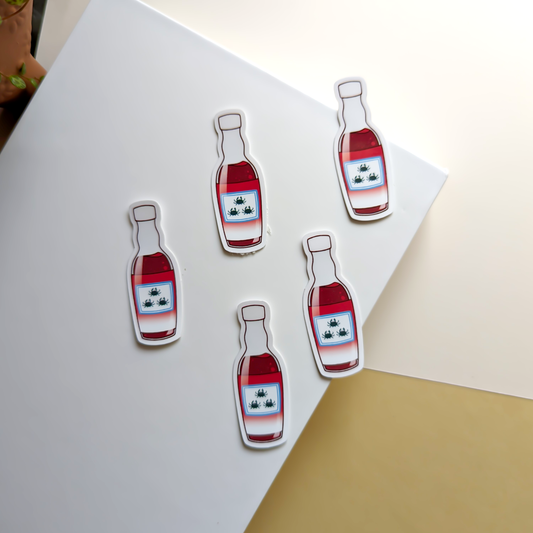 Fish Sauce Handmade Glossy Sticker