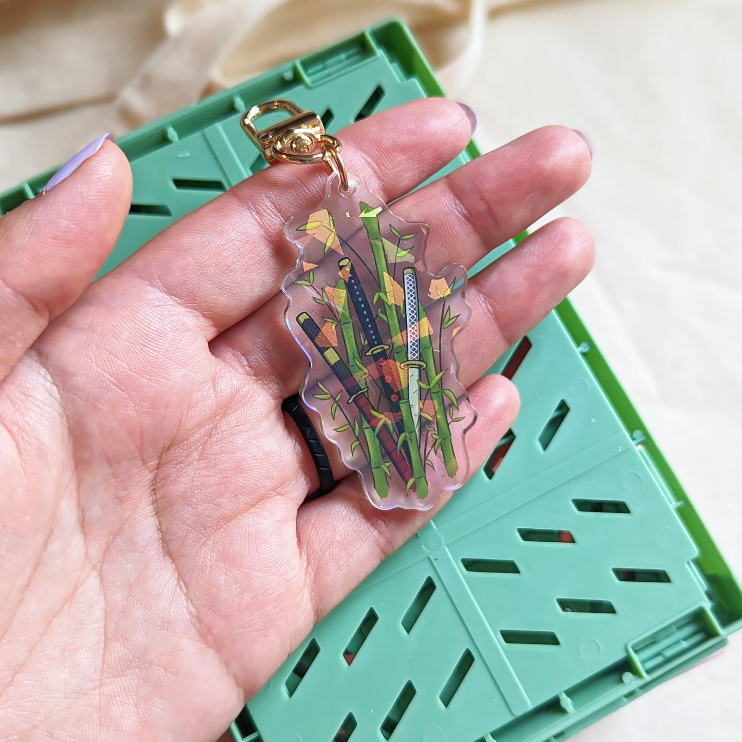 Pirate x Plants Acrylic Keychain - Bamboo Swords