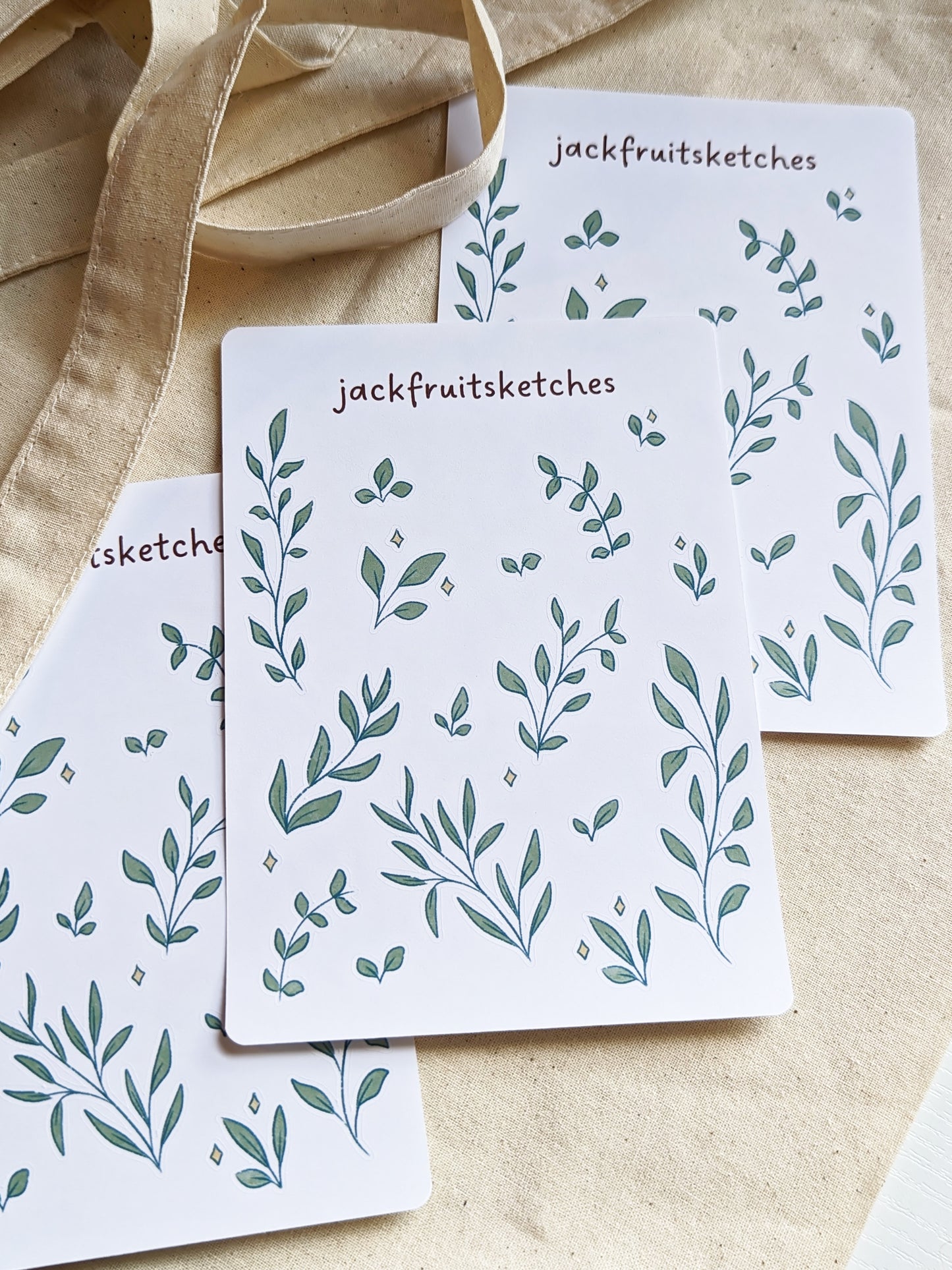 Leafy Plants Matte Sticker Sheet