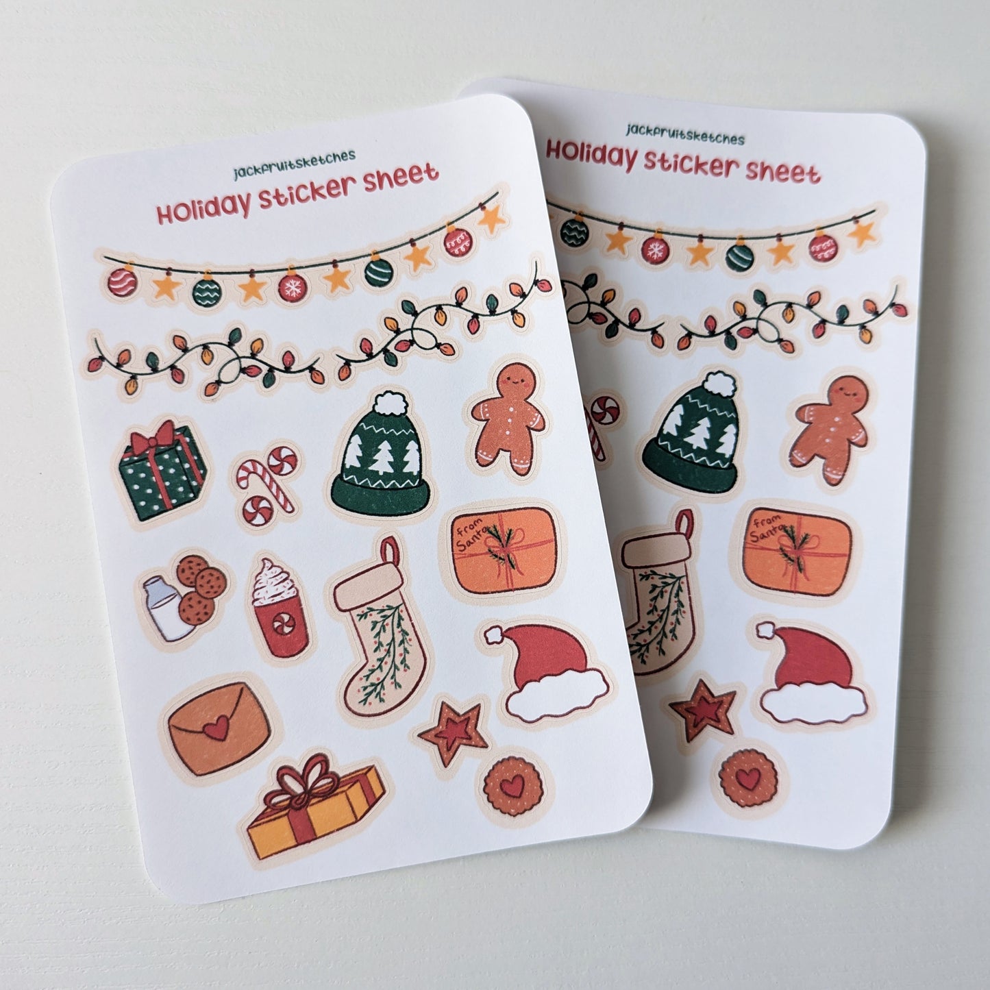 Cozy Holiday Winter Sticker Sheet